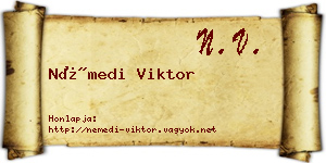 Némedi Viktor névjegykártya